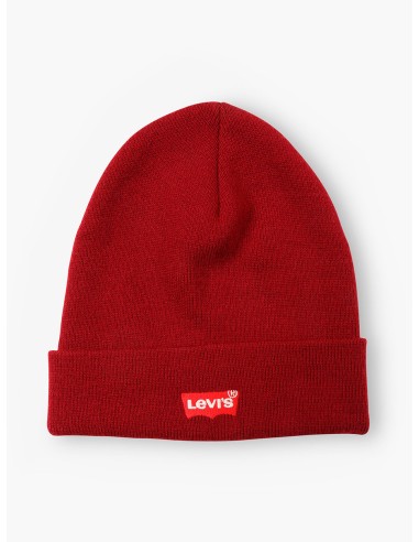 LEVI´S Red Batwing Embroidered Beanie - Gorro