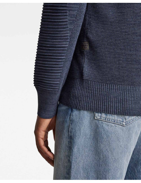 G-STAR 3D Biker-Cardigan mit Reißverschluss