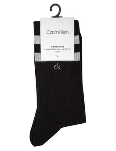 CALVIN KLEIN CREW 2P STRIPES - Socken