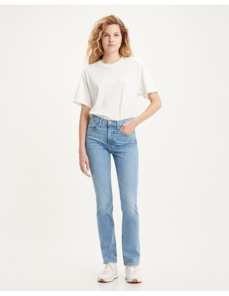 LEVI'S - 724 High Rise Straight Dark Indigo - Getragen in