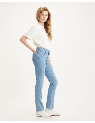 LEVI'S - 724 High Rise Straight Dark Indigo - Getragen in