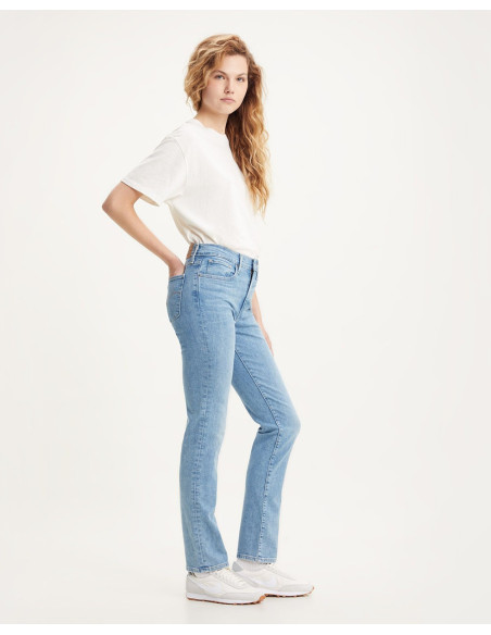 LEVI'S - 724 High Rise Straight Dark Indigo - Worn In