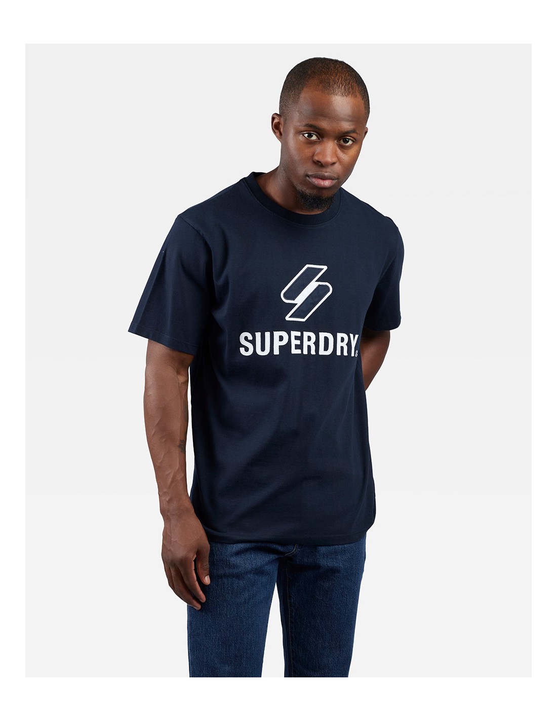 Camiseta SUPERDRY Code Sl Stacked Apq - Camiseta