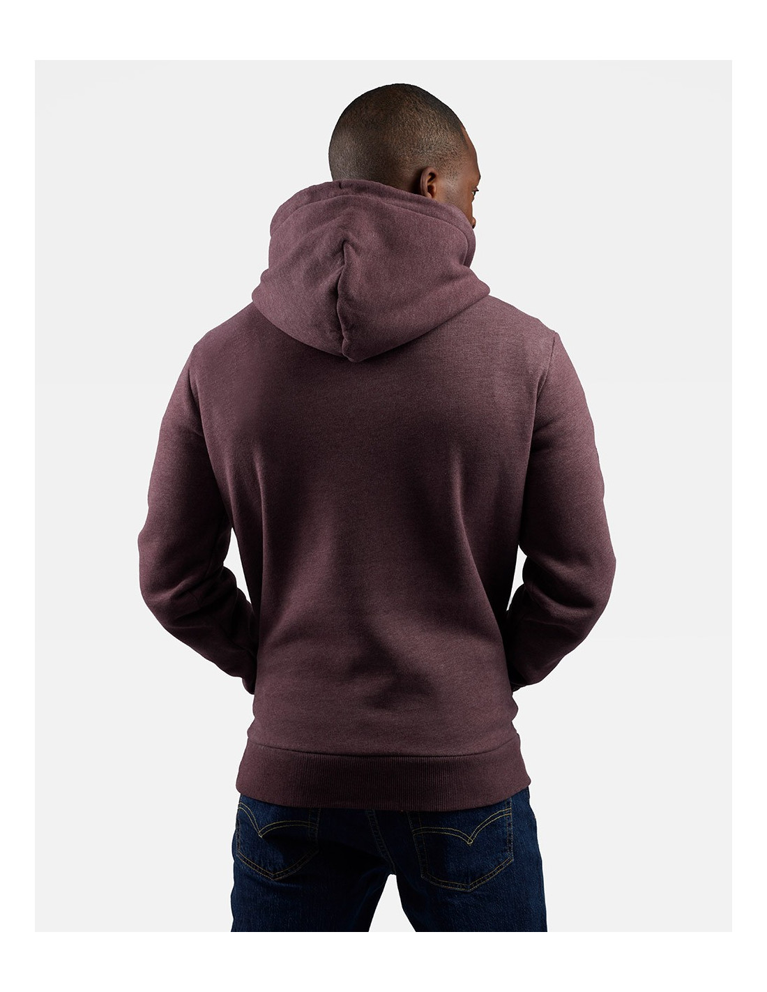SUPERDRY Vintage Corp Logo Marl Hood Sweatshirt