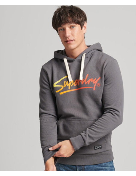 SUPERDRY Vintage Downtown Script Hood - Felpa