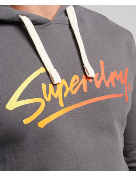 SUPERDRY Vintage Downtown Script Hood - Felpa
