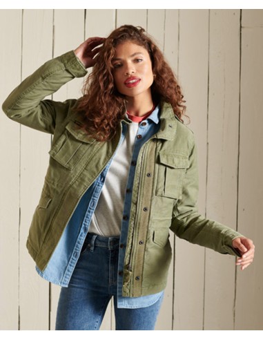 SUPERDRY Rookie Borg Lined Military Jkt - Chaqueta