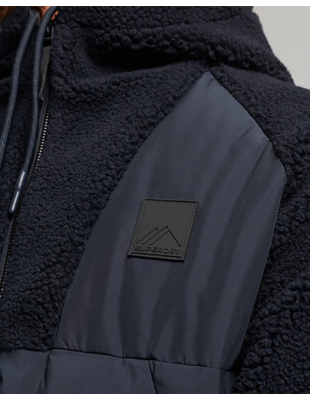 SUPERDRY Code Mtn Fleece Zip Hybrid - Sudadera