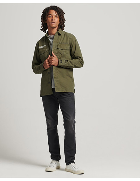 SUPERDRY Camicia militare con toppe vintage - Camicia
