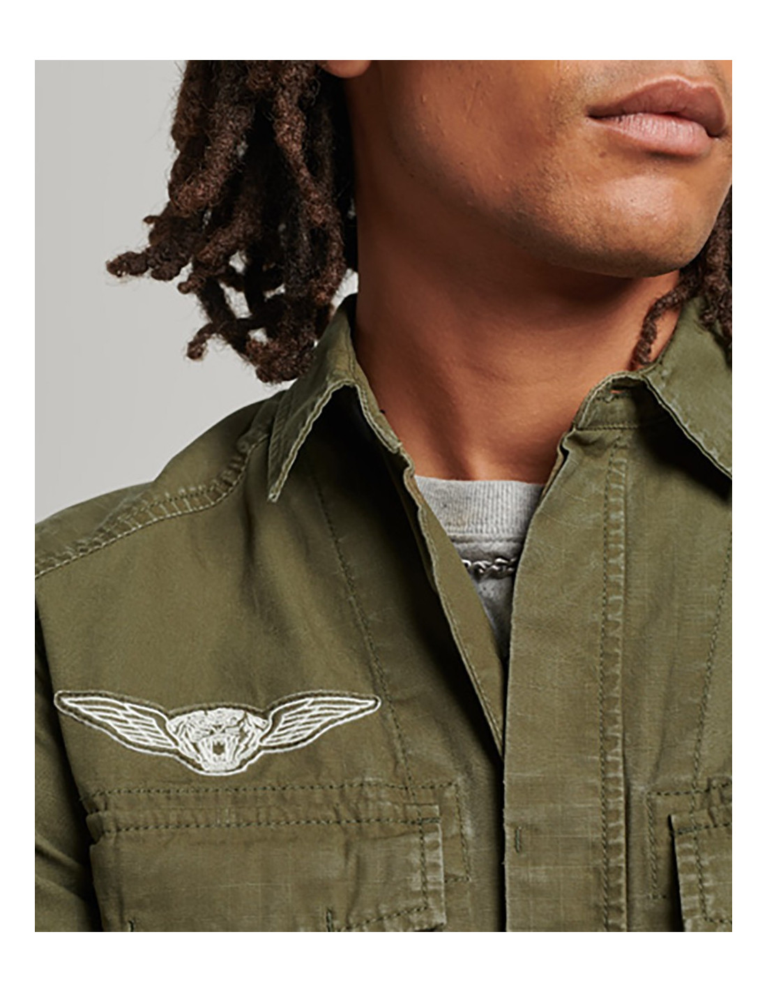 Camisa militar superdry hotsell