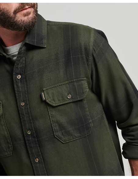 SUPERDRY Vintage Check Flannel Shirt - Camisa