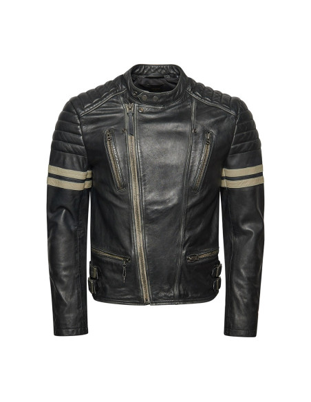 SUPERDRY Vintage Leather Moto Racer Jacket
