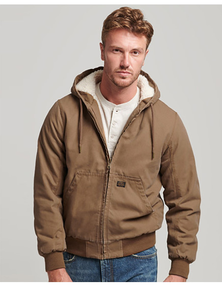 SUPERDRY Vintage Workwear Veste Bomber à Capuche