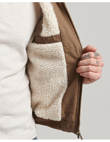 SUPERDRY Vintage Workwear Veste Bomber à Capuche