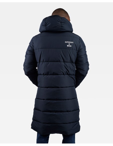 SUPERDRY Code Sl Hooded Longline Puffer - Chaqueta