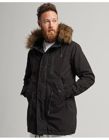 SUPERDRY Vintage Miltry Kunstpelz-Parkajacke