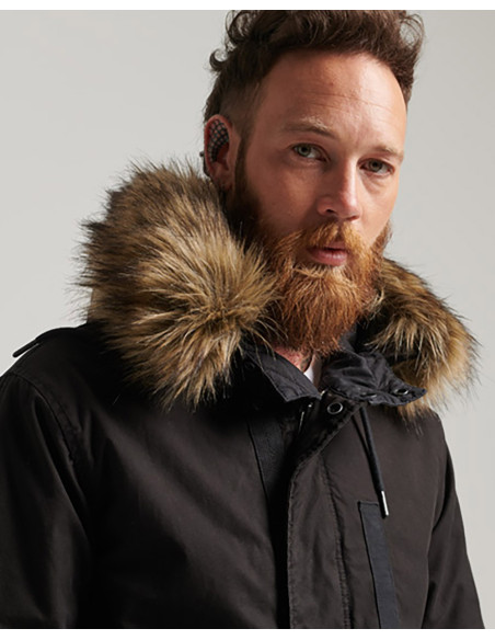 SUPERDRY Parka Vintage Miltry en fausse fourrure