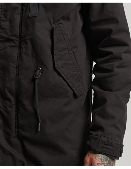 SUPERDRY Vintage Miltry Kunstpelz-Parkajacke