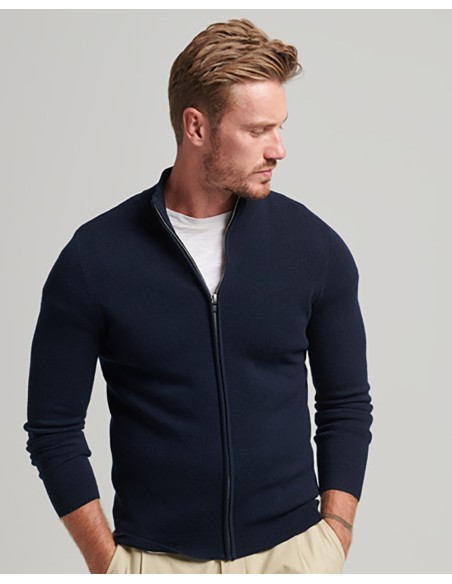 SUPERDRY Studios Merino Zip Through - Maglione