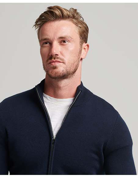 SUPERDRY Studios Merino Zip Through - Maglione