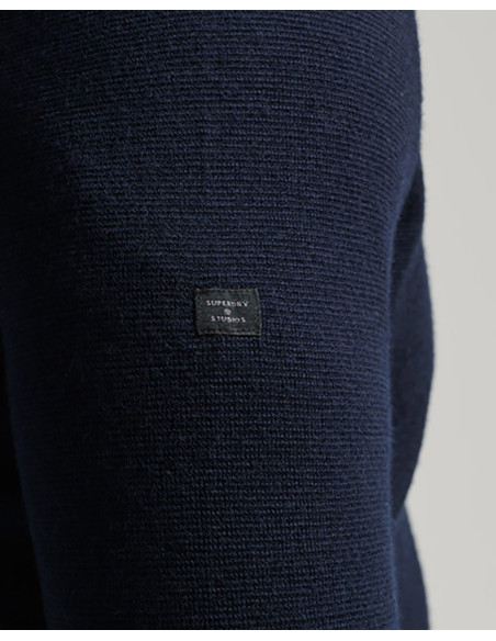 SUPERDRY Studios Merino Zip Through - Maglione