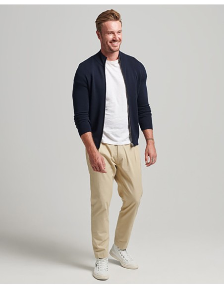 SUPERDRY Studios Merino Zip Through - Maglione