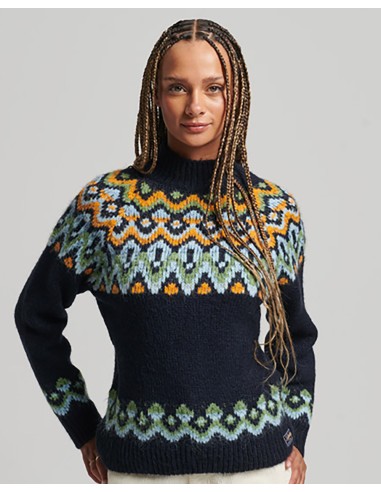 SUPERDRY Vintage Slouchy Fairisle Knit - Maglione