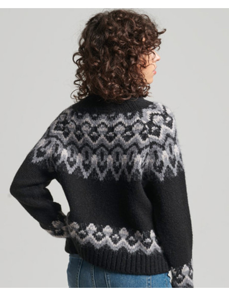 SUPERDRY Vintage Slouchy Fairisle Knit - Jumper