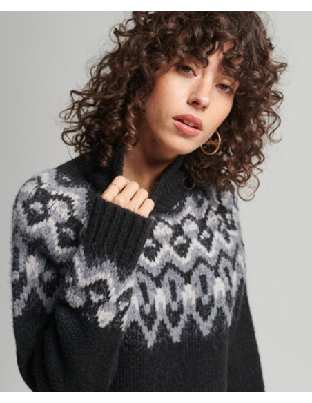 SUPERDRY Vintage Slouchy Fairisle Knit - Pull