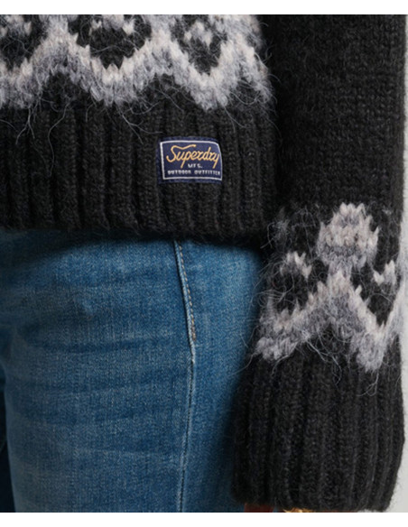 SUPERDRY Vintage Slouchy Fairisle Knit - Jumper