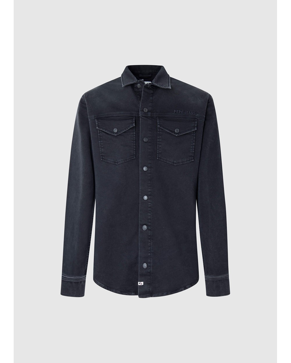 Pepe Jeans plain black shirt in cotton - G3-MCS12503 | G3fashion.com
