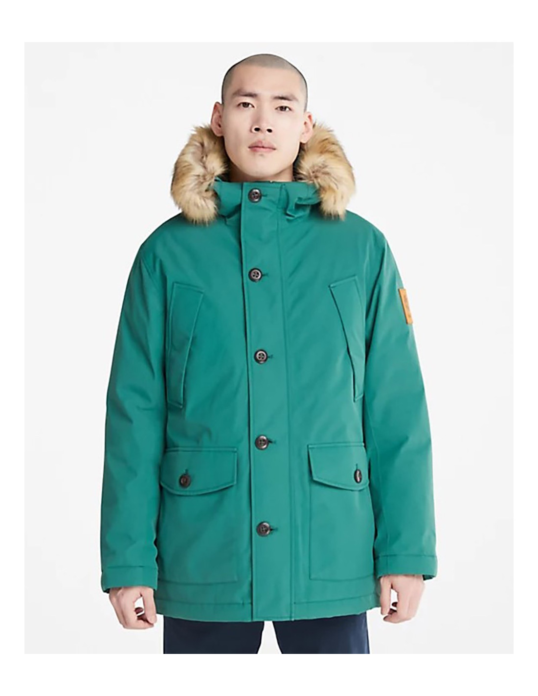 timberland parka verde