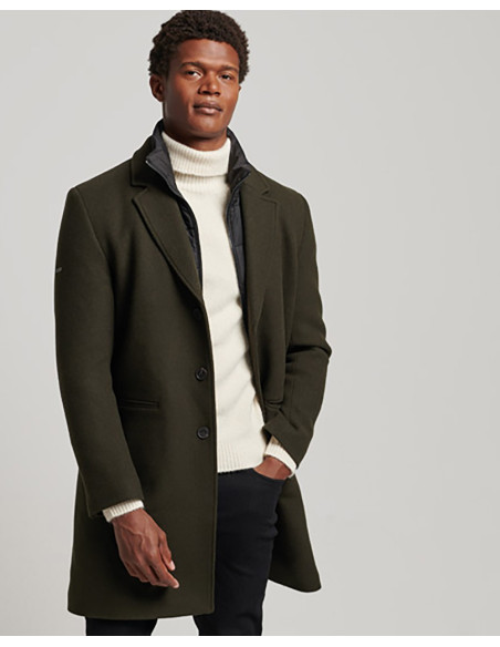 SUPERDRY Studios Wool Padded Town Coat - Jacket