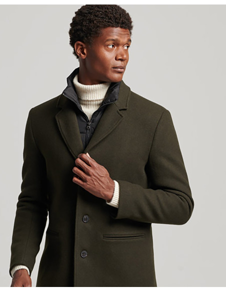 SUPERDRY Studios Wool Padded Town Coat - Jacket