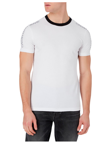 CALVIN KLEIN Shoulder T-shirt With Logo - T-shirt