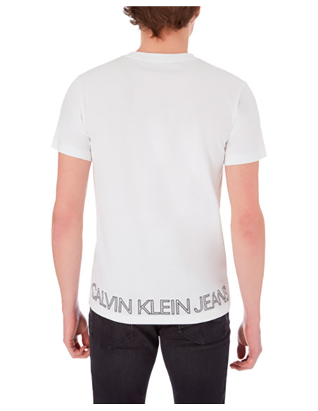 CALVIN KLEIN T-shirt With Logo On The Hem - T-shirt