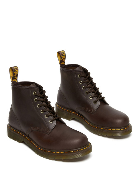 DR MARTENS 101 Dark Brown Crazy Horse - Botas