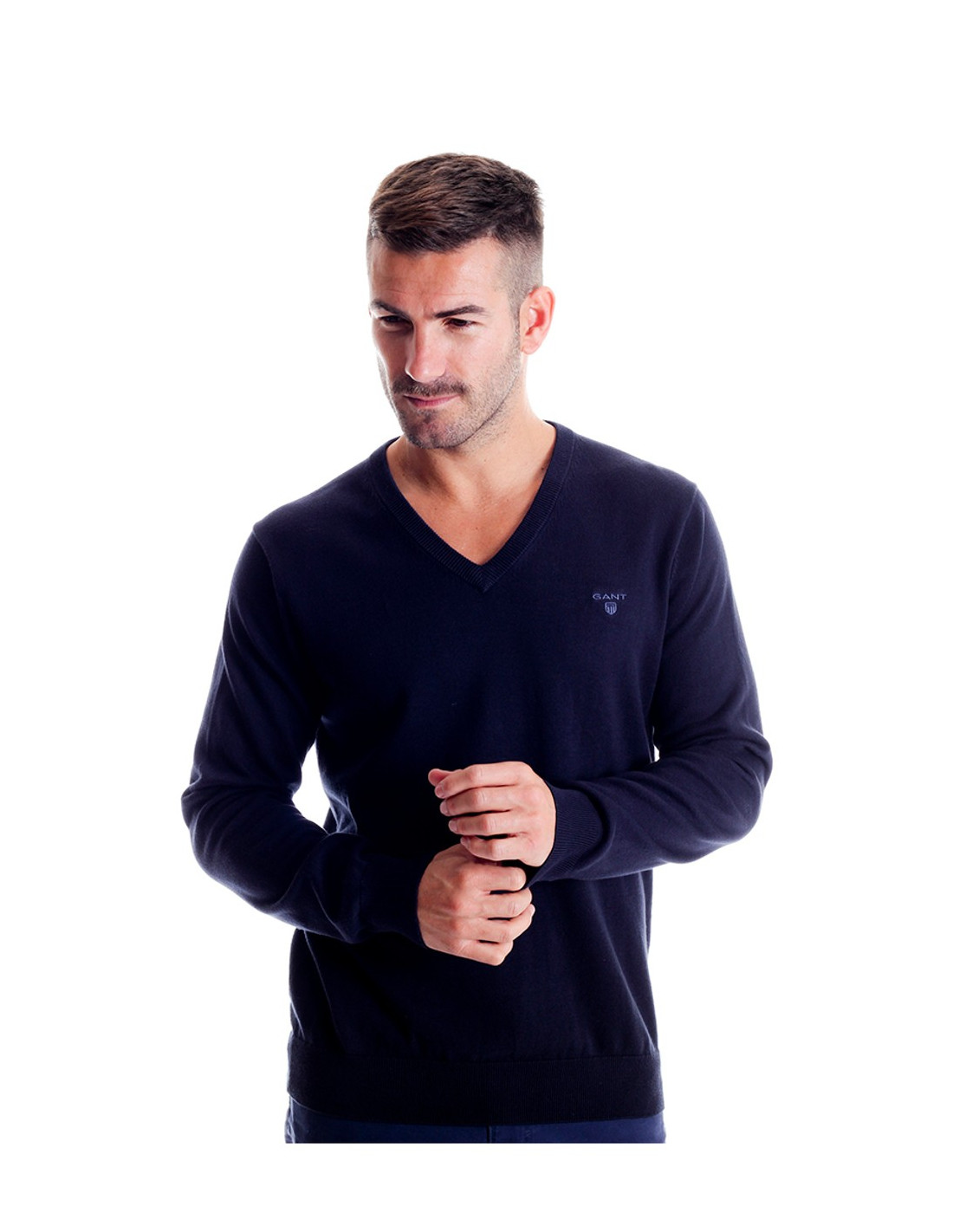 Gant cotton v neck cheap jumper