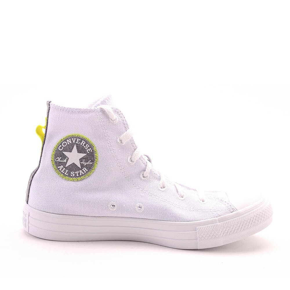 CONVERSE - CTAS HI WHITE/LEMON VENOM/BLACK - Sneakers