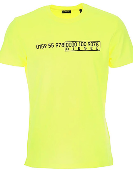 関税込【DIESEL】Diegos X46 short sleeve T-shirt★Yellow DIESEL T-Diegor-K50 Men T-Shirt M Yellow Short Sleeved Crew
