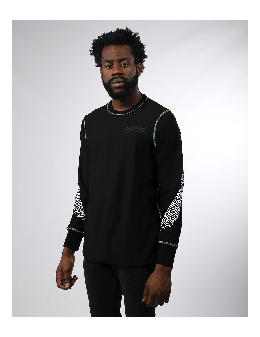 関税込【DIESEL】Juseam long sleeve T-shirt/Black/長袖Tシャツ DIESEL T-JUSEAM-LS - T-shirt