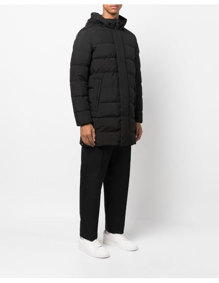 WOOLRICH - Giacca lunga trapuntata High Tech