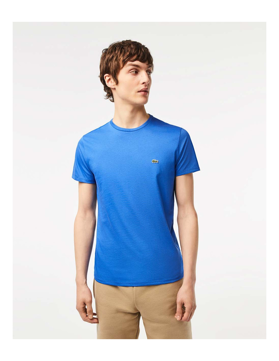 Tシャツ・カットソー LACOSTE Men T Shirts TH6709 HD9 Blue LACOSTE TH6709-00 - T-shirt