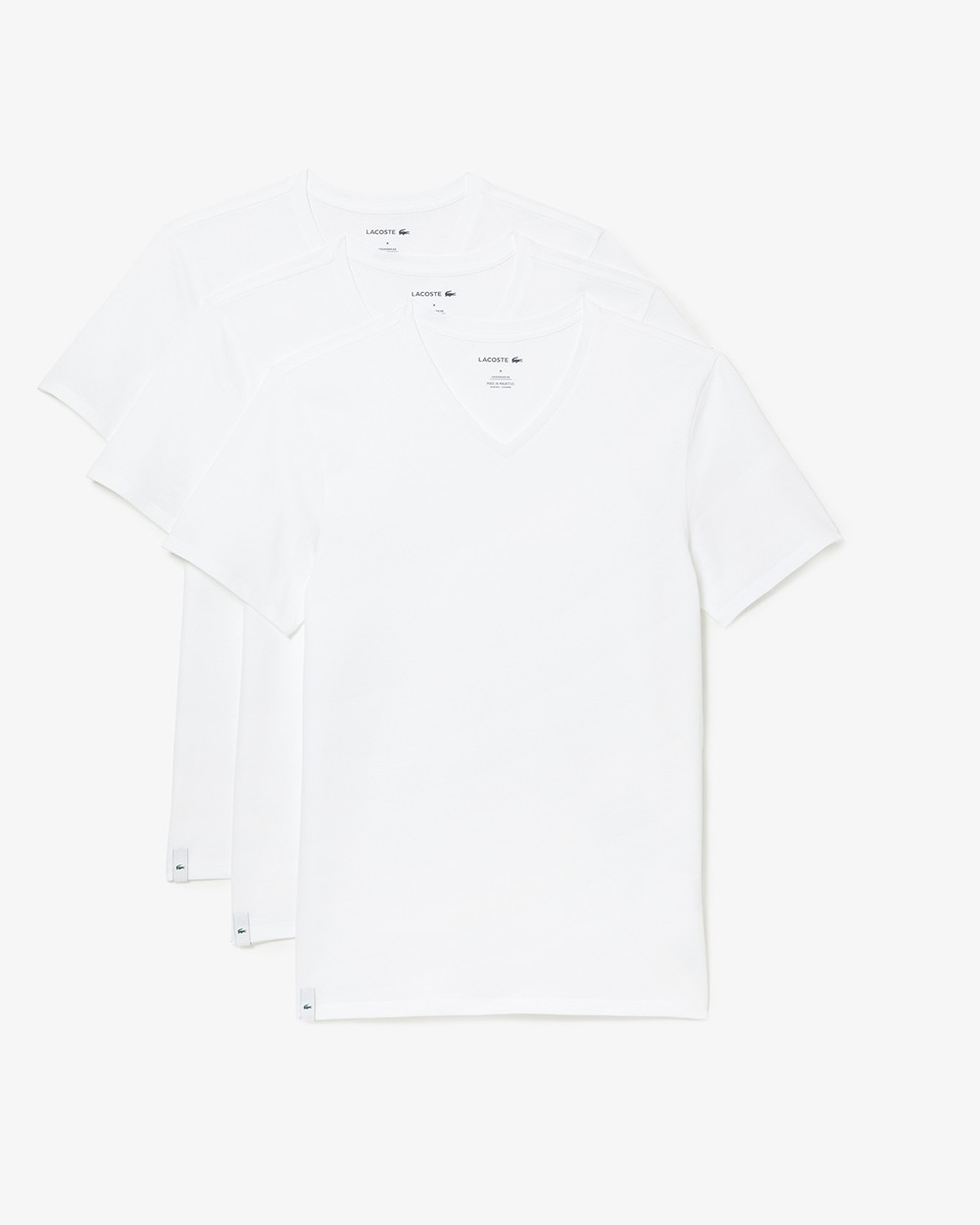 LACOSTE TH3374 00 3 Pack de camisetas interiores