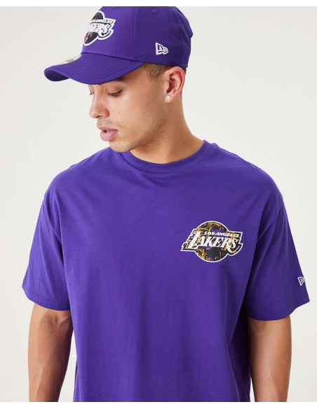 Camiseta Loslak com logotipo da equipe grande NEW ERA