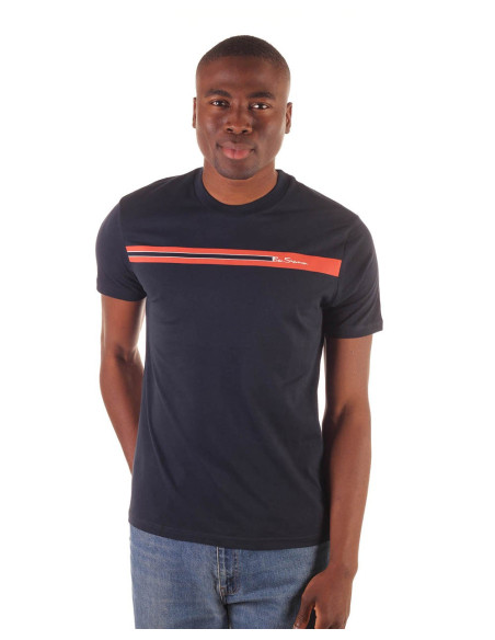 T-shirt a righe sul petto di Ben Sherman - T-shirt