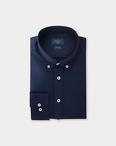 HACKETT Garment Dyed Oxford - Camisa