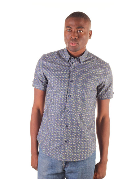 BEN SHERMAN Ss Faded Square Print – Hemd