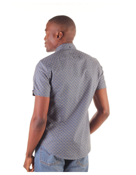BEN SHERMAN Ss Faded Square Print – Hemd