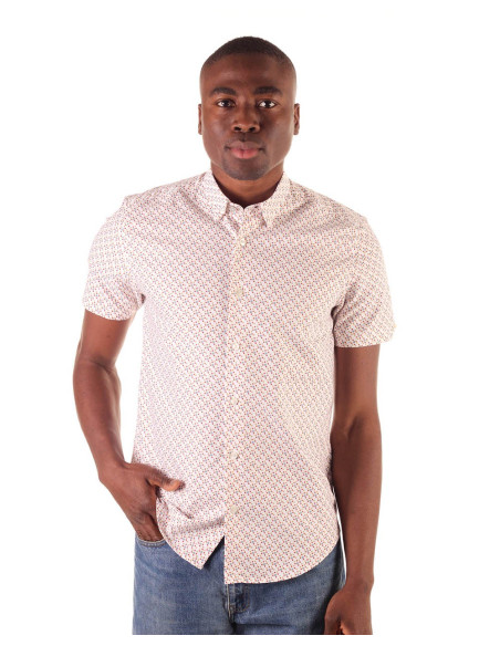 BEN SHERMAN Ss Faded Square Print - Camisa